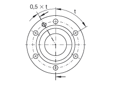 推力角接觸球軸承 ZKLF1560-2Z, 雙向，螺釘安裝，兩側(cè)間隙密封