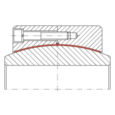 大的關(guān)節(jié)軸承 GE320-DW, 根據(jù) DIN ISO 12 240-1 標(biāo)準(zhǔn)，免維護(hù)