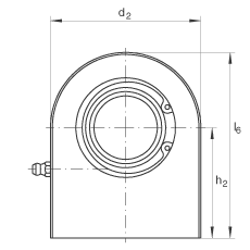 液壓桿端軸承 GF40-DO, 根據(jù) DIN ISO 12 240-4 標(biāo)準(zhǔn)，帶焊接面，需維護(hù)